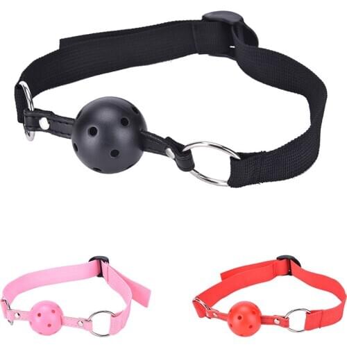 Exotic accessories Sex Open Mouth Gag Harness Oral Fixation Nylon Band Ball Gag Mouth Plug Adult Restraint Slave Bondage Sex Toy