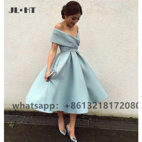 Elegant A-line Off Shoulder Prom Dresses Evening Dress Long Deep V-Neck Hard Satin Party Dress Prom Gown