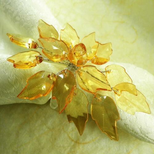 Crystal flower napkin rings for wedding ,napkin holder