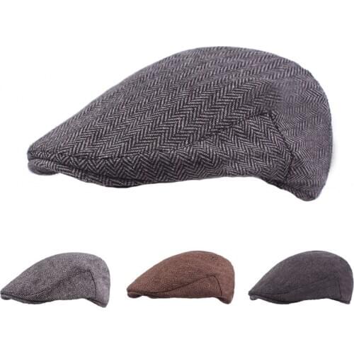 Newsboy Detective Cap Male Casual Retro Cap Female Sun Hat Men Cotton Adjustable Waiter Hat Spring/Autumn Beret Cap for Women