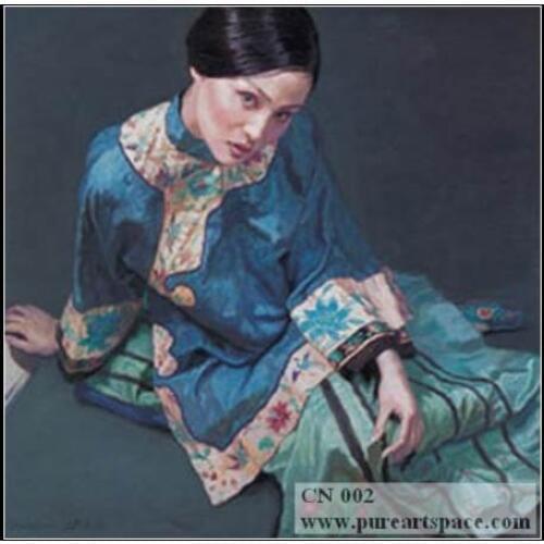 Museum Quality Hand painted Chinese woman portrait oil painting 100% handmade figure oil painting on canvas