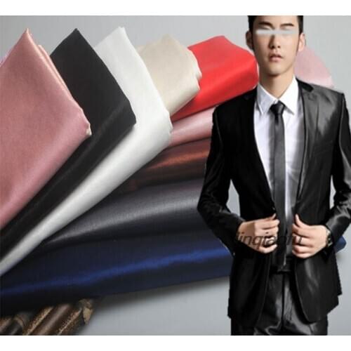 New silver silk suit fabric high-end performance clothing apparel fabrics