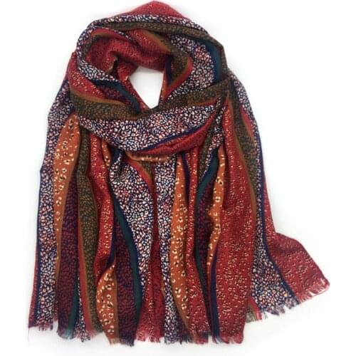 2020 New Fashion Scarf Shawls Leopard Print Cotton Hijab Scarves Bronzing Ladies Wraps Pashmina Foulard Bandana Headscarf