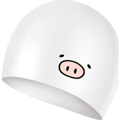 Extra Large Fabric Swimming Head Cap for Men Women Long Hair Swimming Hat Cover Ear Bone Pool Adult Silicone Elastic Swim Cap