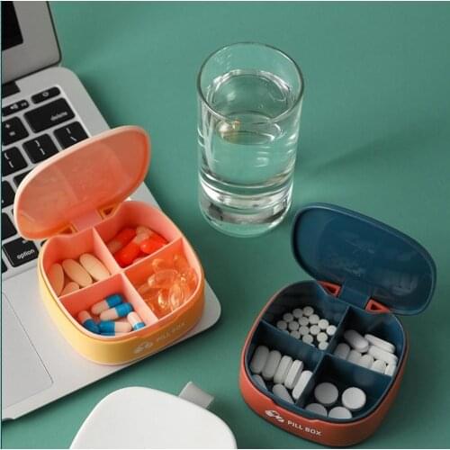Pill Organizer Portable Pill Box Mini Pill Dispenser for Daily Vitamin and Multiple Medicine Home Storage Boxes #20