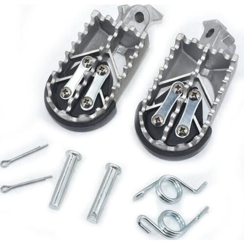 Stainless Steel Motorcycle Footpegs Foot Pegs Rest For Pit Dirt Motor Bike Pitster Pro XR50 CRF50 CRF70 SSR Thumpstar Motocross