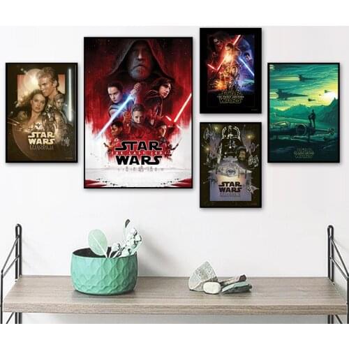 Disney Full Drill Star Wars Movie Poster Darth Vader Master Yoda 5D Diamond Painting Embroidery Cross Stitch Mosaic Home Decor