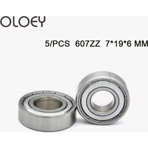 Factory Direct Sale 607Z 607ZZ 607zz 607Z 1970ZZ 80017 7*19*6 mm High Quality Miniature Deep Groove Ball Bearing