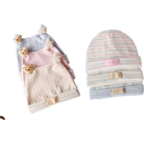 2021 New Baby Hat Boy Girl Beanies Fashion Ears Bonnet Infant Hats Toddler Kids Outdoor Warm Knitted Beanie Cap