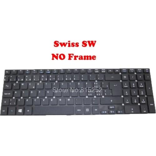 Swiss Keyboard For ACER 5830 V121746AK4 AEZYWS00110 NK.I171S.00S V3-731 V3-771G V3-772 For Travelmate P255 P256 P273 V121702FK