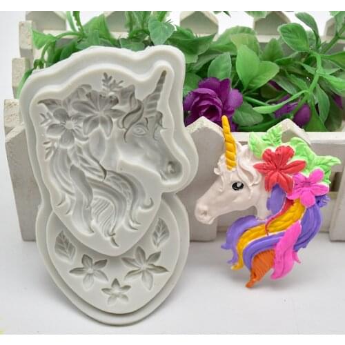 Two Styles Pegasus Silicone Mold for DIY Chocolate Candy Pastry Dessert Decoration Fondant Mould Kitchenware Baking Tool