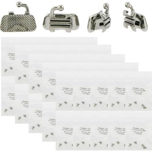 Dental Orthodontic Convertible Tubes MBT 1st molar 0 .022 Bondable 50 Set 200 pcs