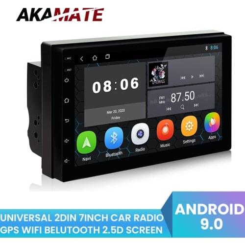 Android 9.1 2Din 7'' Universcar HD Radio Car Multimedia Player GPS 1 16G Rom Wifi Bluetooth For Universcar Car radio