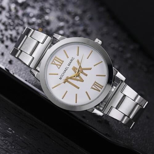 Zegarek Damski New Silver High Quality Women Watch Top Brand Ladies Fashion Quartz Watch Stainless Steel Strap Gift Hot Montre