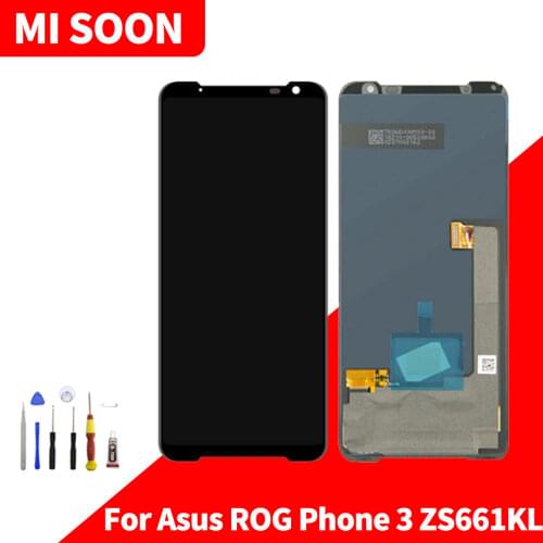 For Asus ROG Phone 3 ZS661KL LCD For Asus ROG Phone 3 ZS661KL Display LCD Screen Touch Digitizer Assembly with Disassembly tools