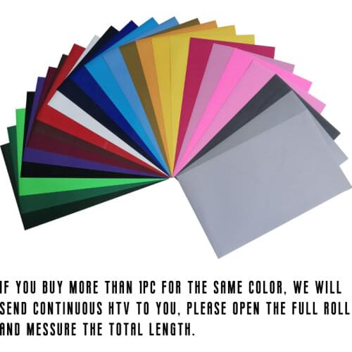 1 Roll 12"x5'/30cmx152cm PU Vinyl Heat Transfer Iron On DIY Garment Film Cricut Silhouette Paper Art