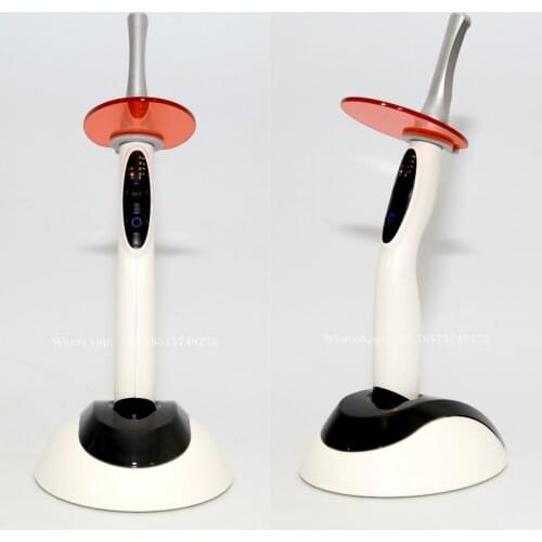 1 PCS Wireless LED Dental 1s Curing Light Cure Lamp Metal Head Norm &High Intensity 2500mW/cm2