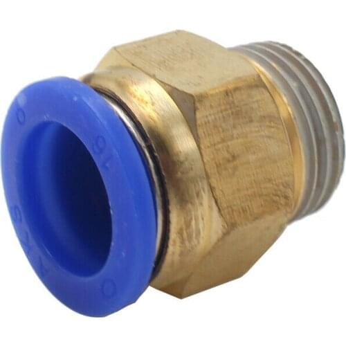 10Pcs 1/2" PT Male Thread 16mm Push In Joint Pneumatic Connector Quick Fittings
