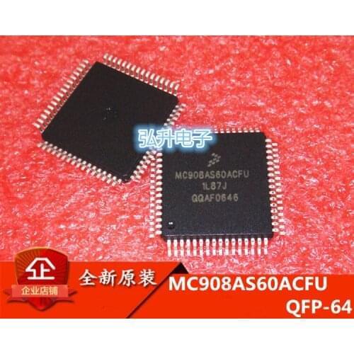 100% New&original MC908AS60ACFU 1L87J MC908AS60ACFUE MC908AS60 MC908AS60A QFP64 Car IC MCU 8BIT 60KB FLASH 64QFP