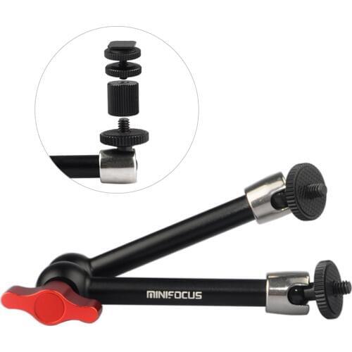 11" Magic Arm Articulating Magic Friction Arm Adjustable for DSLR Camera Cage Rig/Monitor/LED Flash Lights/Microphone/DJI Osmo