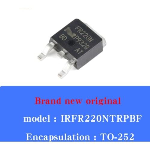 20/pcs Lot New original IRFR220N FR220N TO-252-3 N channel 200V 5A power field effect MOS tube
