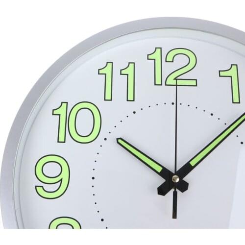 2021 New 12" Luminous Wall Clock Decoration Quartz Clocks Glow In The Dark Indoor/Outdoor