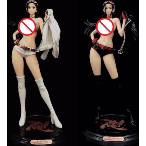 32cm Anime One Piece Nico Robin Fashion Coat PVC Action Figure Black White Fashion Nico Robin Figure Collectible Model Toy Gift