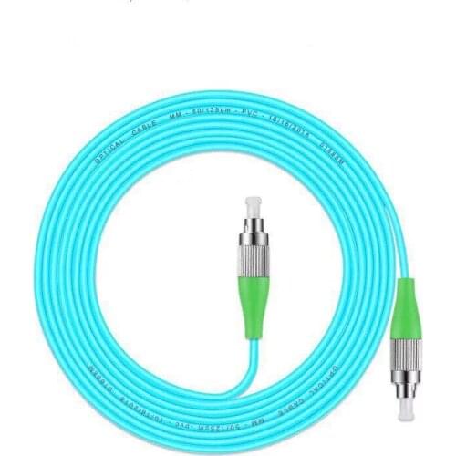 5pcs FC/APC-FC/APC fiber optic patch cord OM3 10G Multimode fiber optic cable PVC Jacket