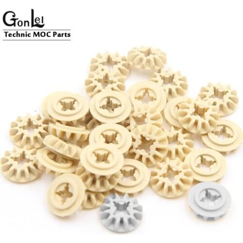 50Pcs/lot High-Tech Part 6589 Gear 12 Tooth Bevel Tech MOC Building Blocks Bricks DIY Children LOGO Designers Gifts Toys