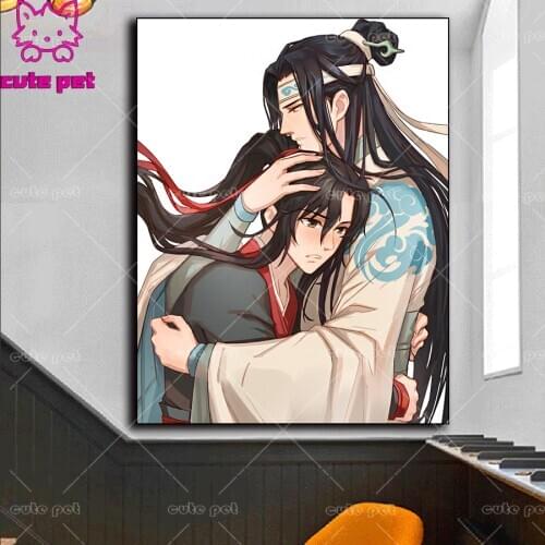 5d puzzle Diy Diamond Painting Full Round Mo Dao Zu Shi Wei Wuxian Lan Wangji Figure Diamond Mosaic Embroidery Cross Stitch Set