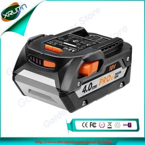 Free Shipping Genuine imported AEG/ Ricci /18V 4000mah rechargeable power tools / dedicated lithium battery 4A (used)