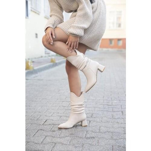 Straswans Jemma Lady Bladder Skin Boots Beige