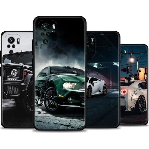 Sports Cars Male Men Soft Funda for Redmi K40 Plus 9A 9C 9T Coque Phone case For Redmi Note 10 Pro Max 9 9s 9t 8t 7 Cover