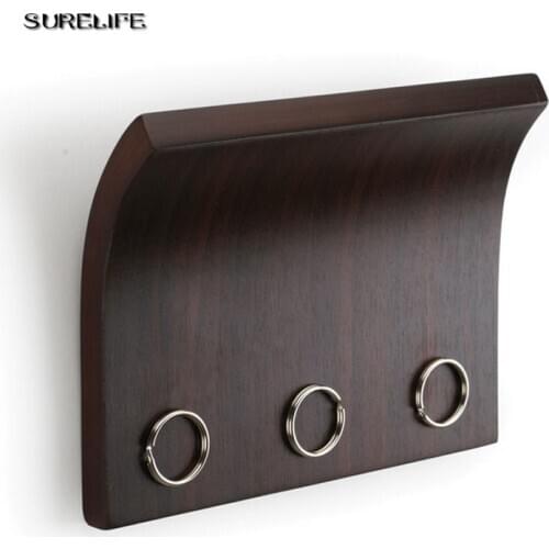Wood Magnet Multifunctional Storage Board Letters Key Wood Storage Device Wall Logs Key Ring Strong Magnetic Hooks Suckers
