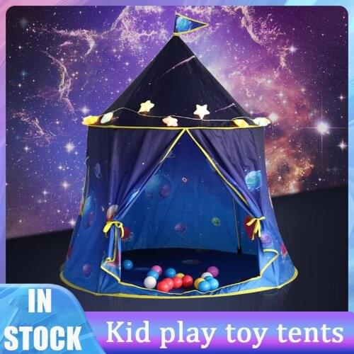 Childrens Toy Tents Prince Castle Baby Play House Outdoor Indoor Play Tent Space Printing Tents Toys For Children Room Decor