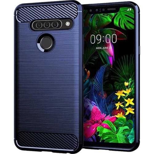 For LG G8S G8 G8X ThinQ Case Shockproof Carbon Fiber Soft Bumper Case Cover for LG G8 ThinQ G820 LGG8X Phone Cases