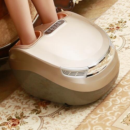Electric Foot Massager Vibration Shiatsu Kneading Air Pressure Massage Machine Carbon Fiber Heating Device Massageador