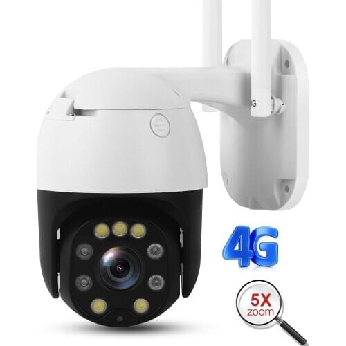 5MP 2MP Wireless 4G Wifi Security Camera 1080P HD 5X Optical Zoom PTZ IP Camera Outdoor Home Security CCTV Surveillance Cam