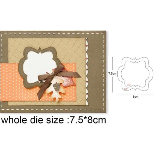 Metal Cutting Dies Stencils Irregular frame background die For Scrapbooking Photo Album Decoration Embossing Paper Card making