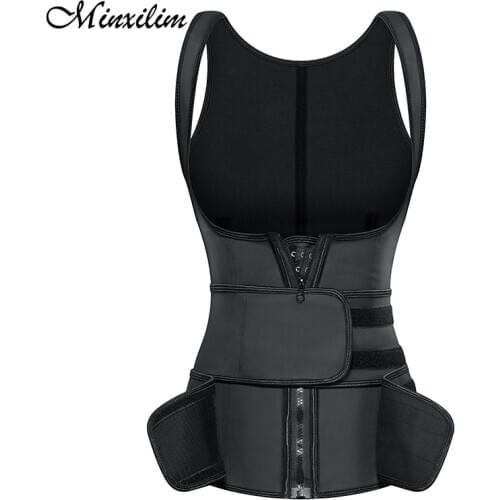 Minxilim Stomach Slimming Belt Woman Body Waist Trainer Body Shaper Tummy Push Up Plus Size Sweat To Lose Weight Waist Cincher