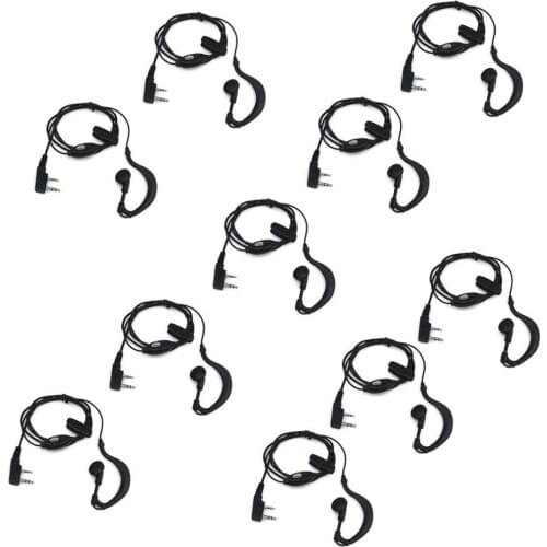 Oppxun 10x 2PIN Earpiece Headset for BAOFENG UV5R 888S KENWOOD TH PUXING QUANSHENG New