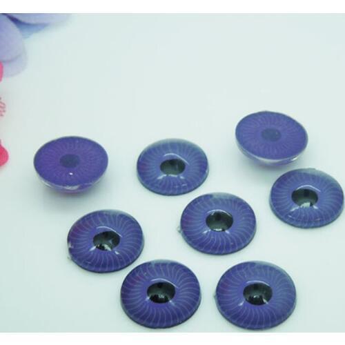 12mm Plastic Doll Eyes iris Purple Color Eyes For Bear Doll Animal Puppet Making 50pcs/lot AL135
