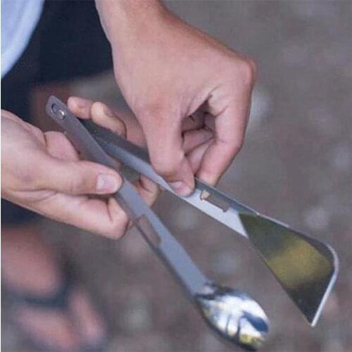 Camping Cooking and Eating Kitchen Accessories Barbecue Salad Food Clip BBQ Tongs Stainless Steel Kitchen Tools Mult