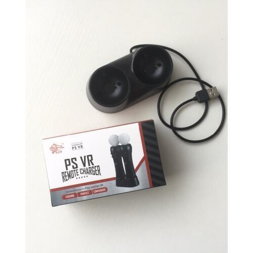 PSVR Remote Dual USB Charging Dock Cradle Bracket for PlayStation PS Move Motion Controller Charger Motion Sensing Game Joystick
