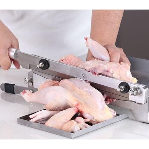 13.5 Inch Bone Cutter Stainless Steel Meat Slicer Chicken Duck Fish Lamb Meat Bone Cutting Machine