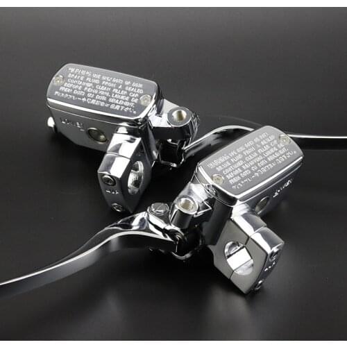 1 Pair Brake Master Cylinder Clutch Levers Fit For Suzuki Boulevard Intruder 800 1500 For Honda VTX 1800 For Kawasaki Vulcan