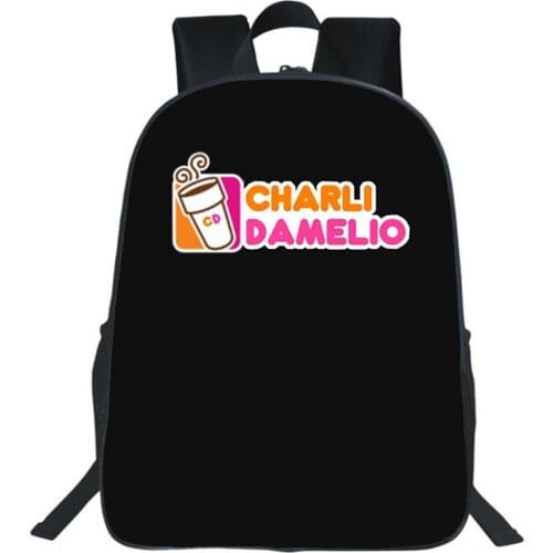 Charli Damelio Backpack Teenager Student Backpack Boys Girls Bags Children School Bag Cartoon Bookbag Kids Casual Daypacks Gift