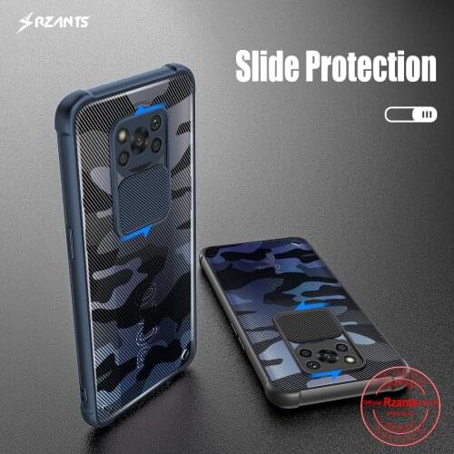 Rzants For Xiaomi POCO X3 NFC POCO X3 Pro Case Soft [Camouflage Lens] AirBag Four Conor Shockproof Slim Transparent Cover