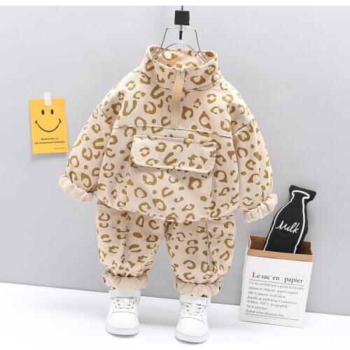 Clothing Spring Children Cotton Full Printe Long-sleeve Coat Jacket Trousers Baby Printing Star Cloth Pants Boy Girl Sport Suit