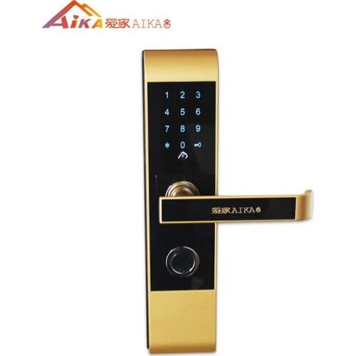 Apartment fingerprint lock AK7008 indoor door password lock wooden door fingerprint lock household anti-theft smart password loc